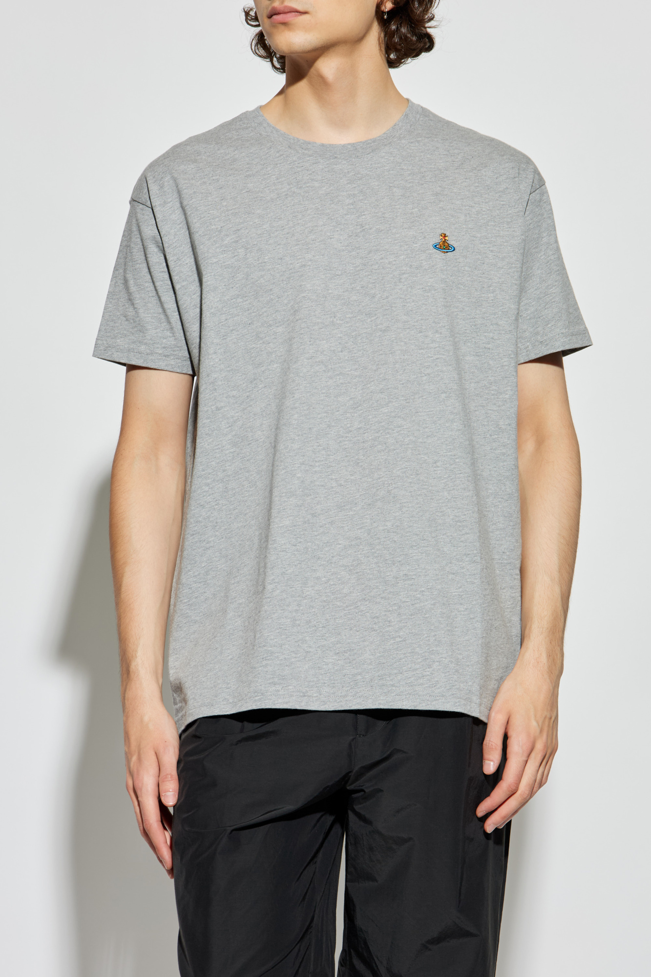 Tシャツ・カットソー Vivienne Westwood Dark grey cotton t-shirt Grey T-shirt with logo Vivienne Westwood - Vitkac Italy